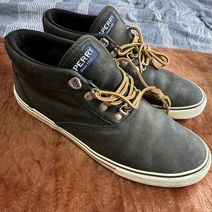 Gently used waterproof Sperry high tops